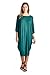 82 Days Women'S Rayon Span Kimono Loose Fit Mid Long Jersey Dress - Solid