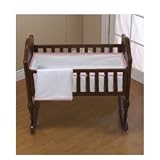 Forever Mine Cradle Bedding with Pink Trim Size: 15x33