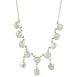 Rainbow Beads Necklace Sterling Silver Jewelry 16.25 inches