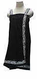Julie Black Scene Weaver Delight 29 by 59-Inch Coral Fleece Bath Wrap