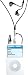 Rivet Stereo Earphone with in-line Clip Lanyard and Silver GoClip - Black