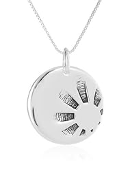 Sterling Silver "Nothing Is Worth More Than This Day - Carpe Diem" Reversible Pendant Necklace , 18"