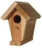 Western Red Cedar Wood Garden Bird House