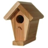 Western Red Cedar Wood Garden Bird House by visiondecor Furniture