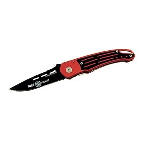 FROST CUTLERY CO 15-227FF FIRE FIGHTER METAL TACTICAL FOLDER KNIFE by Frost Cutlery