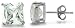 Sterling Silver 5.0 CTW Square CZ Basket Earrings