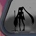 Vocaloid Hatsune Miku Black Sticker Decal Cosplay Wig Wall Black Sticker Decal