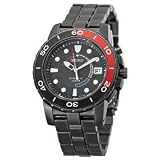 Seiko Men's SKA389 Kinetic Black Ion Watch