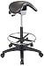 Backless Stool with Saddle Seat and Seat Angle Adjustment (Height Adjustment 25 to 35)
