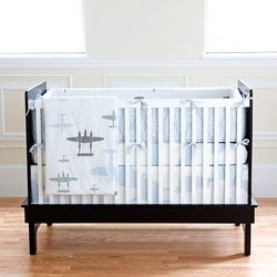 Argington Planes Crib Sheet Set Organic Baby Nursery Bedding