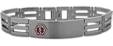 Men's Adjustable Stainless Steel Medical ID Bracelet