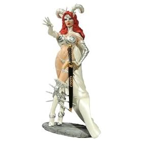 Diamond Select Toys Femme Fatales: "Silver Goddess" White Tarot PVC Statue