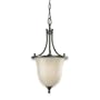 Royce Lighting RC47ES/1-46 Valhalla Foyer Fixture Heirloom Bronze with Cream Snow Globe