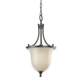 Royce Lighting RC47ES 1-46 Valhalla Foyer Fixture Heirloom Bronze with Cream Snow Globe by Royce Lighting