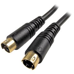 Cables Unlimited AUD-2000-99 S-Video SVHS Male to Male 4-Pin Cable (100 Feet, Black)