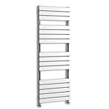 DESIGNER HEATED CHROME TOWEL RAIL RADIATOR 1600x600