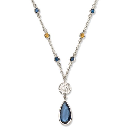St. Louis Rams Crystal Logo Necklace