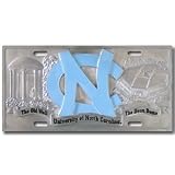 North Carolina Tar Heels - UNC 3-D License Plate - NCAA College Athletics Fan Shop Sports Team Merchandise