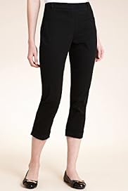 Cotton Rich Flat Front Cropped Trousers
