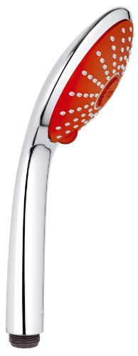 Grohe 27548000 Vitalio joy massage Handbrause 2 Strahlarten mit Dimmer rot