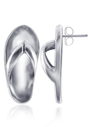 Sterling Silver Flip Flop Stud Back Post Earrings