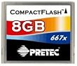 Pretec 8GB Compact Flash Card 667X
