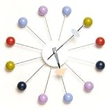 Polka Dot Wall Clock by Glenna Jean