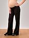 fold over belly jersey knit fit and flare maternity active pant