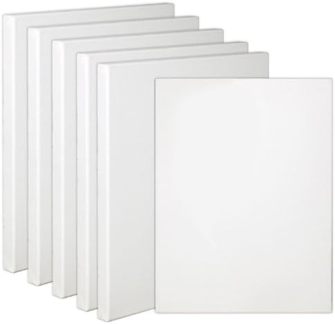 Economy Stretched Canvas, 11 x 14, White - Pack of 20