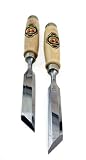 Two Cherries 500-1920 Pair of 20mm Two Cherries Skew Bevel Wood Chisels