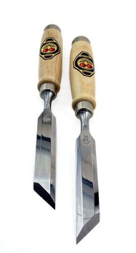 Two Cherries 500-1920 Pair of 20mm Two Cherries Skew Bevel Wood Chisels