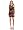 BCBGMAXAZRIA Women's Roxanne Wrapped Short Mesh Dress, Black Multi Combo, X-Small