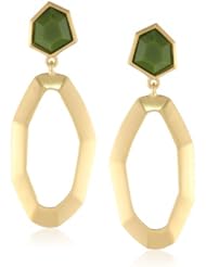 T Tahari Modern Angles Drop Earrings