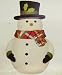 Christmas Cut-Outs Snowman Cookie Jar