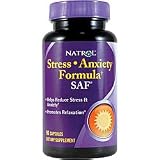 Natrol Stress Anxiety Formula (Pack of 2, 90 Capsules each Bottles)