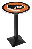 36" Philadelphia Flyers Orange Counter Height Pub Table - Square Base