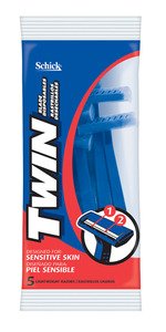 Schick Twin Blade Disposable Razors - 5 Ea