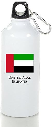 DOLIFE UNITED ARAB EMIRATES Flag Outdoor Sports Travel Aluminum Water Bottl 400\500\600 Ml