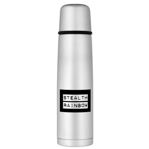 Large Thermos Bottle Stealth Rainbow Gay Pride Flag