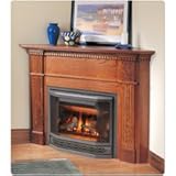 BGD33NR Rear Vent Direct Vent Gas Fireplace Finishing Option: Contour Louvre in Painted Black