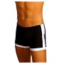 MENS BLACK INSERT BOXER SWIMSUIT GARY MAJDELL SPORT