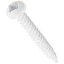 AP Products 012-PSQ500 W 8 X 1- 1/4 White Pan Head Square Recess Screw - Pack of 500