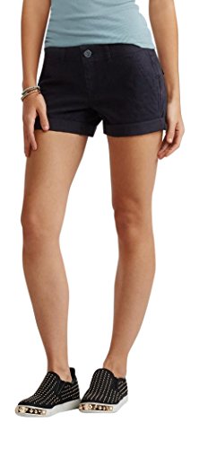 Aeropostale Women's Color Wash Twill Midi Shorts