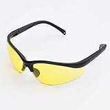 LEDwholesalers UV Protection Adjustable Safety Glasses with Yellow Tint, 7821