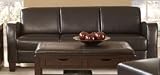 Black Bi-cast leather Sofa