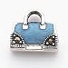 Sterling Silver Marc/ Enameled Purse Charm