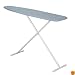 Household Essentials Fibertech Top T-Leg Ironing Board with Cotton Cover, Blue Silicone