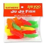 Sathers Ju Ju Fish Candy - 3.75 Oz Bag, 12 Ea