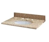 Pegasus PE31992 31-Inch Golden Hill Granite Vanity Top with White Bowl and 8-Inch Spread