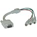 HD15 (VGA) Male to RCA x 3 Female, D / Shield, (HD15 to Component Video) Adaptor, 1 ft -- Not For Computer Use